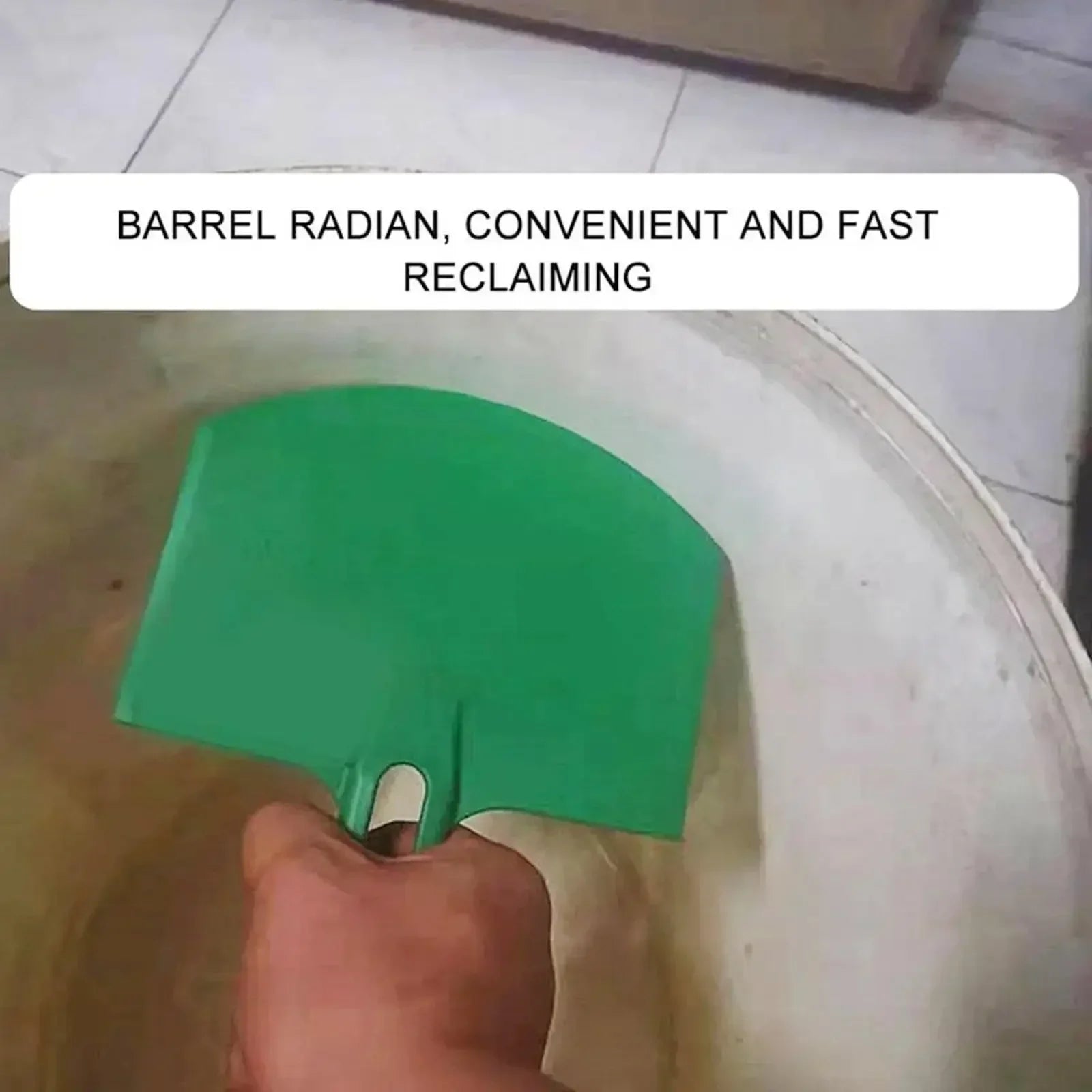 1Pc Curved Bucket Scoop Putty Knife Scraper Spackle Paint for Drywall