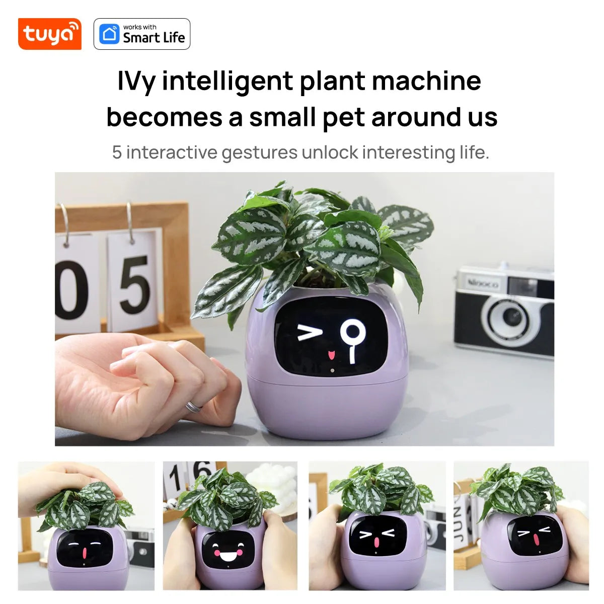 Tuya Ivy Smart Planter Gen1 – AI Sensors & 49+ Expressions