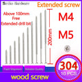 M4 M5 304 Stainless Steel Flat Head Extended Self Tapping Screw Swi...