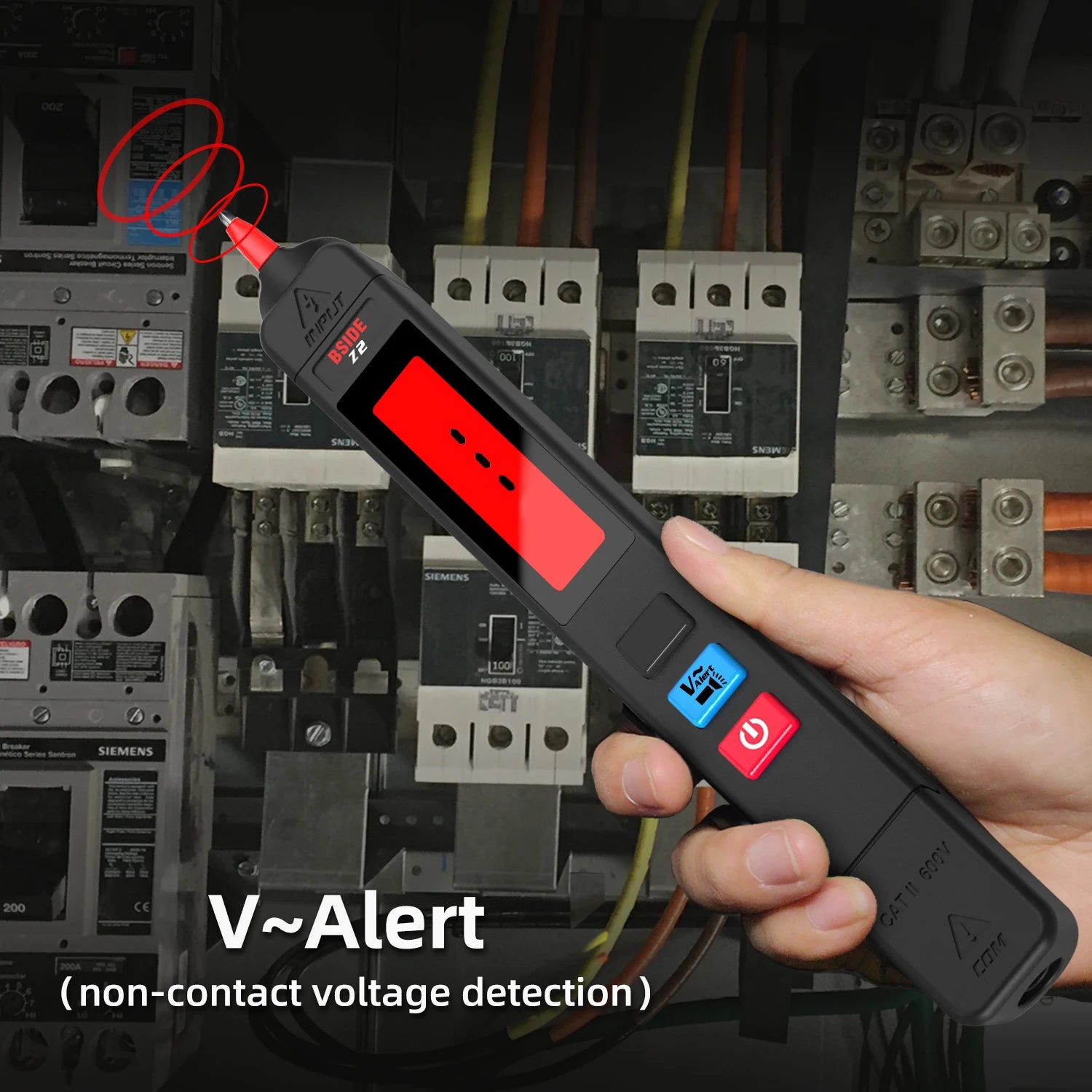 BSIDE Voltage Tester Pen 12V-300V Non-Contact Detection Leakage Live