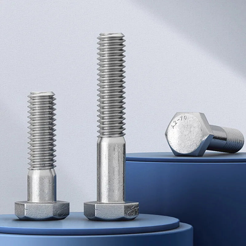 M6 M8 M10 M12 Half Thread 304 A2-70 Stainless Steel External Hex
