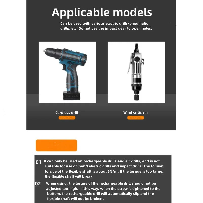 Electric Drill Screwdriver Bit Multifunctional Universal Snake