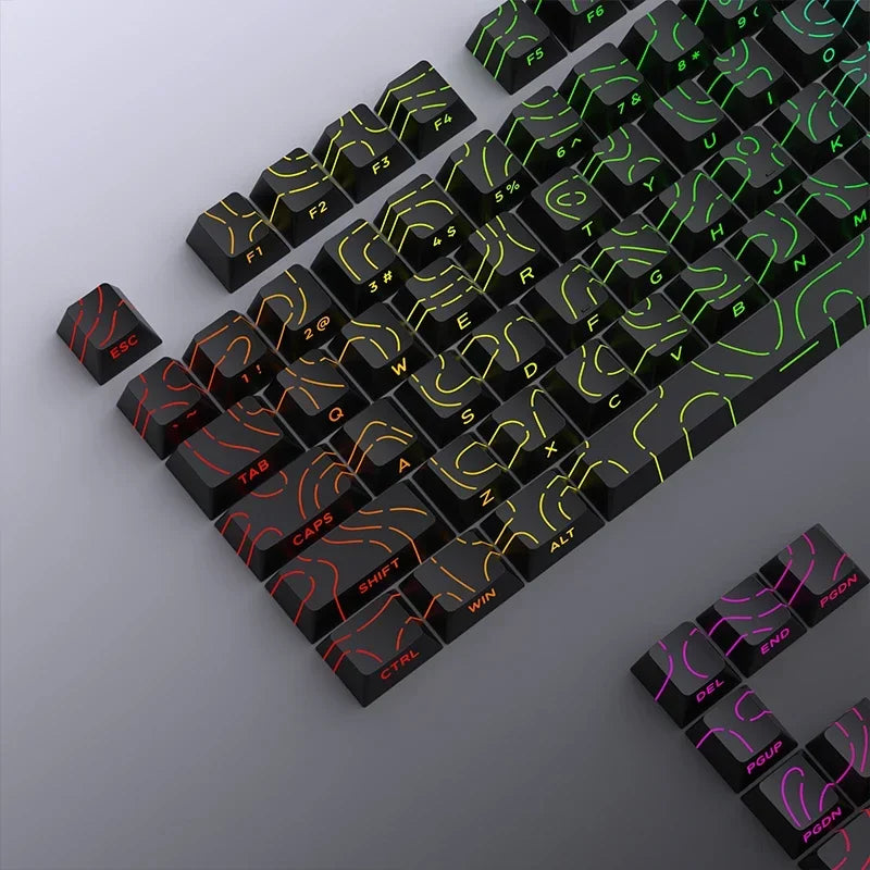Contour 4.0 Side Engraved Keycap PBT Translucent 97 Key Gaming