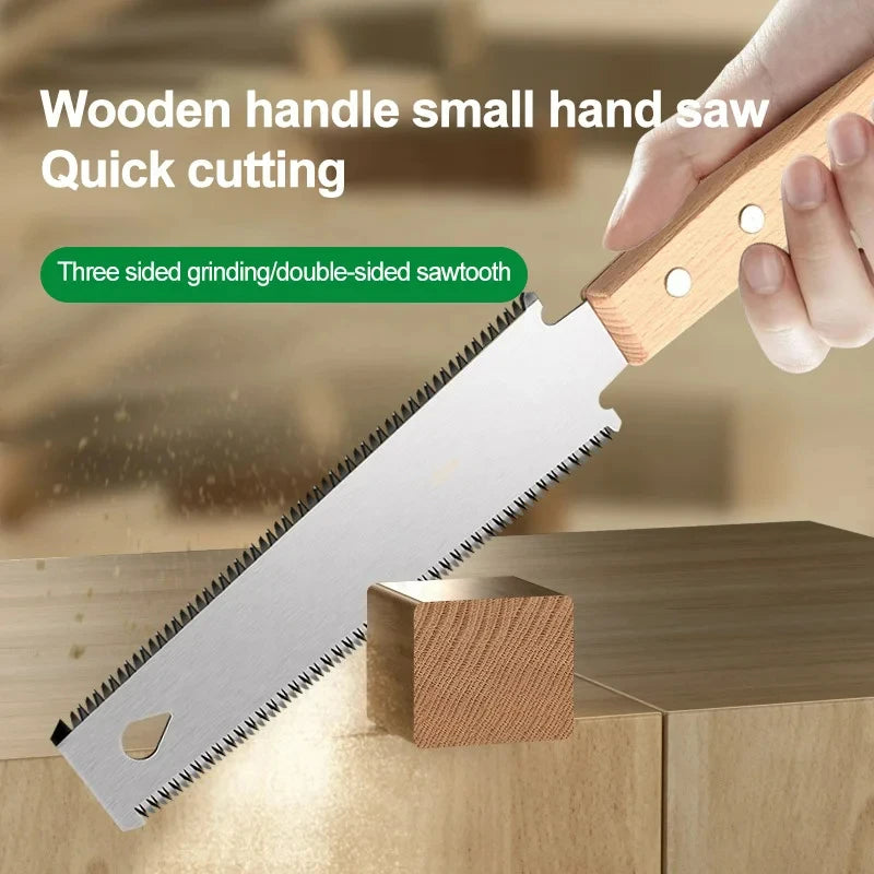 Japanese Style Hand Saw Non-slip Wooden Handle Pull Saw Flush Cut Saw