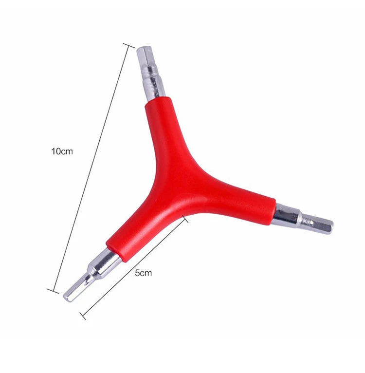 Hex Wrench Y-Type 3 Way 4/5/6mm Spanner Bicycle Repair Tools