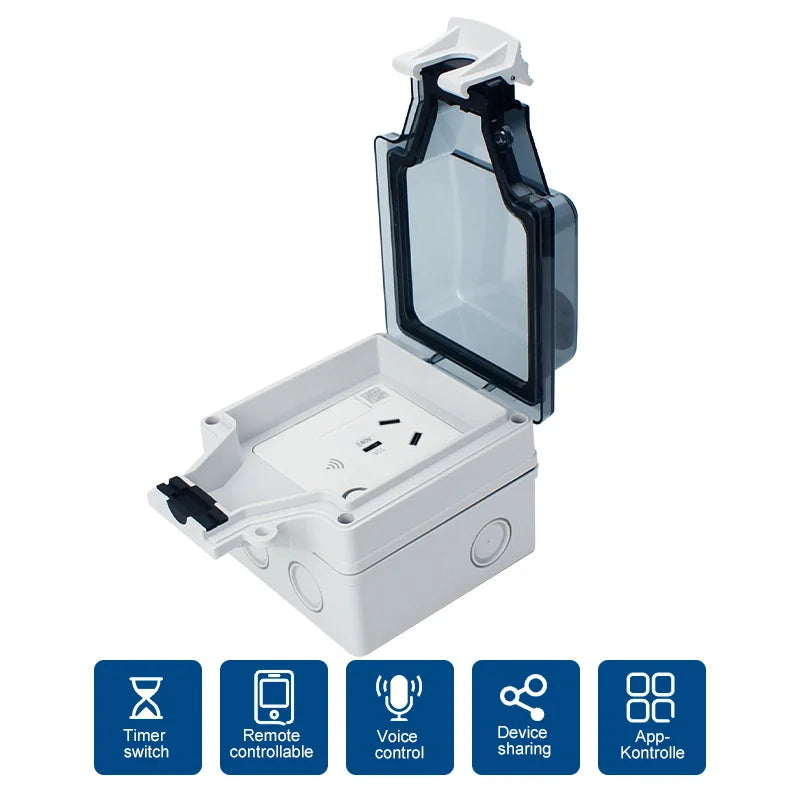 Avoir Tuya Wifi Socket IP66 Outdoor Waterproof Australia Plug