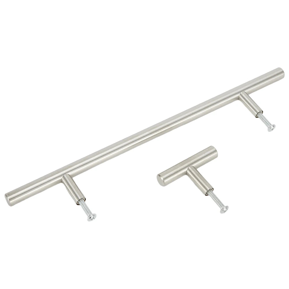 2-14 Inches Handles Stainless Steel Silver T-Type Drawer Cabinet