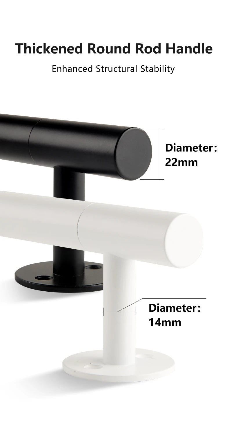 300mm Long Barn Door Handles 400mm Metal Gate Pull Handles Black