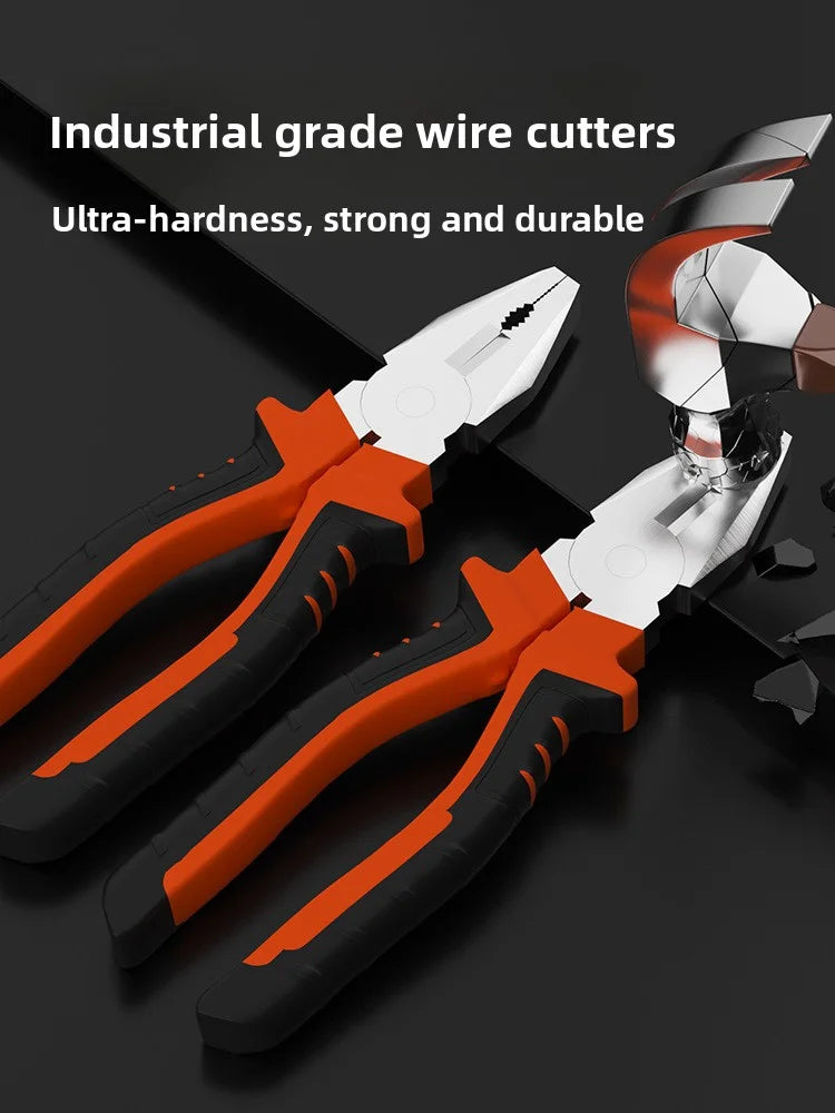 Electric Wire Pliers Large Opening Sharp Multifunction Tool for