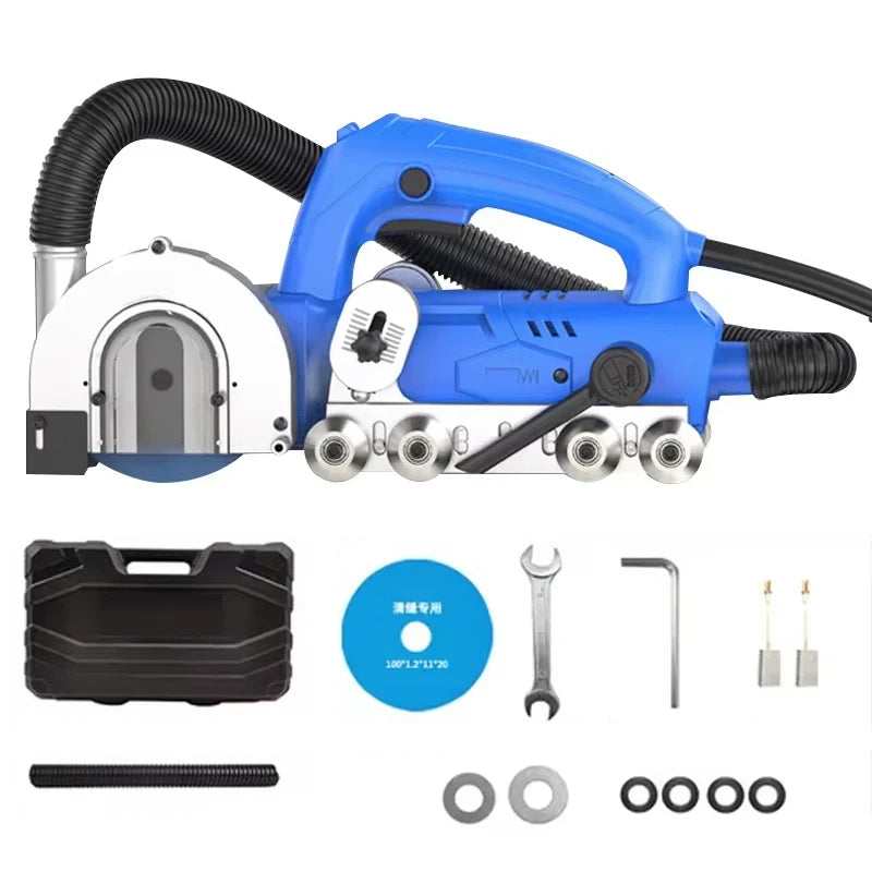Electric Porcelain Floor Tile Seam Cleaner Dustless Slotting