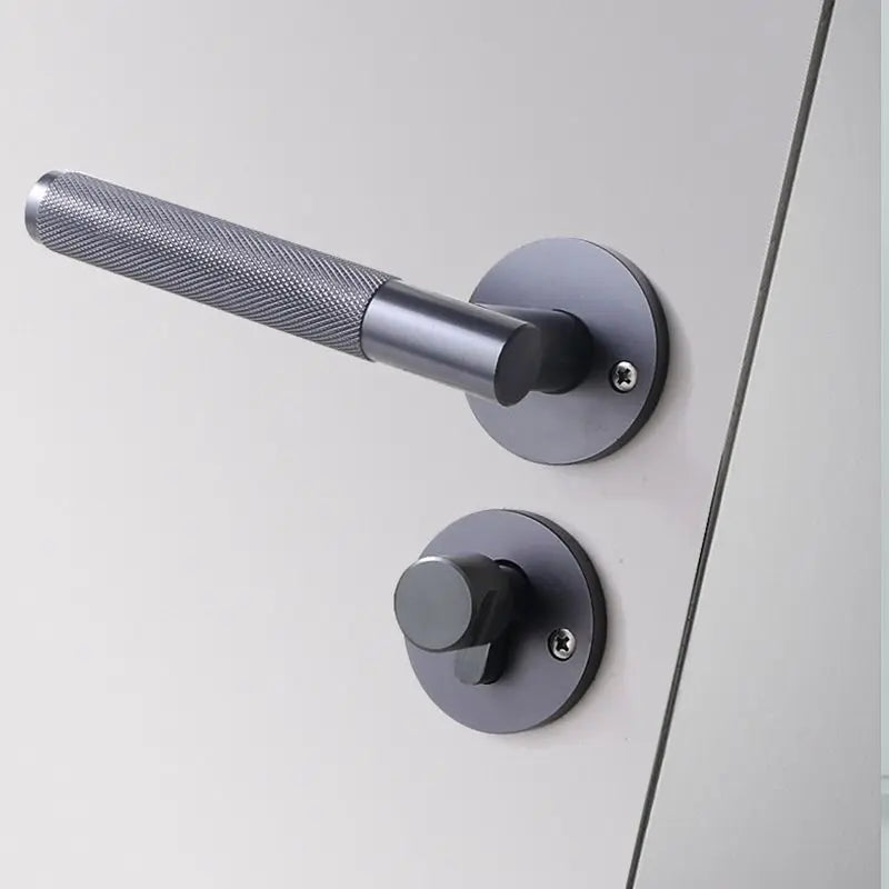 Silent Split Door Lock Privacy Door Handle Lever Bedroom Bathroom