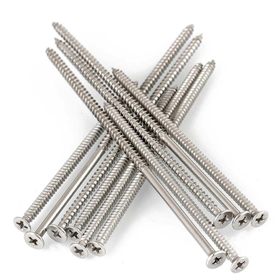 304 Stainless Steel Extended Flat Head Self Tapping Screw