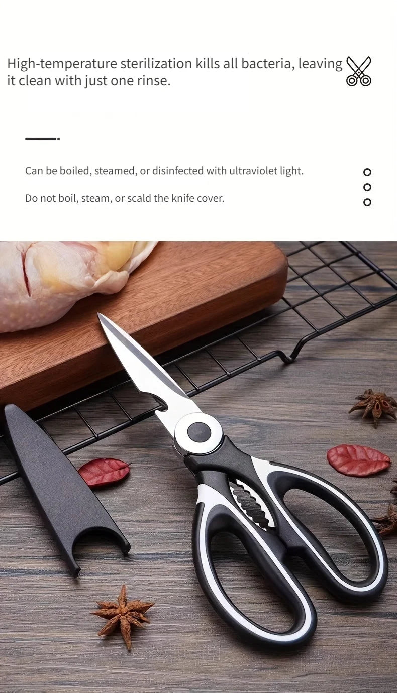 Multifunctional kitchen scissors Household fish cutting meat scissors