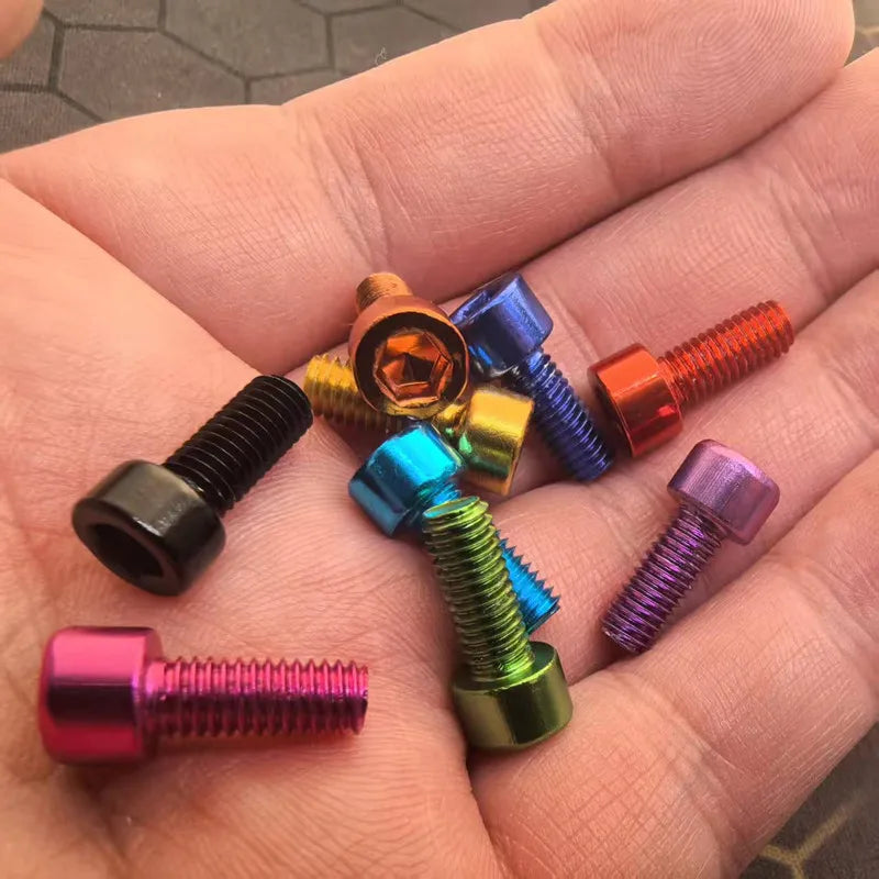 10pcs aluminum allen scerw din912 M2 M2.5 M3 M4 M5 M6 colourful