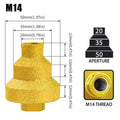 Brazed Pagoda Drill Bit M10 M14 Brazed Diamond Tower Drill Tile Stone