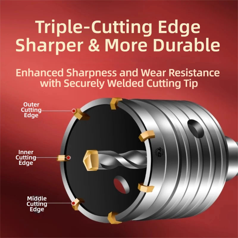 TG Professional Masonry Drilling Wall Opening Tool with Alloy Steel