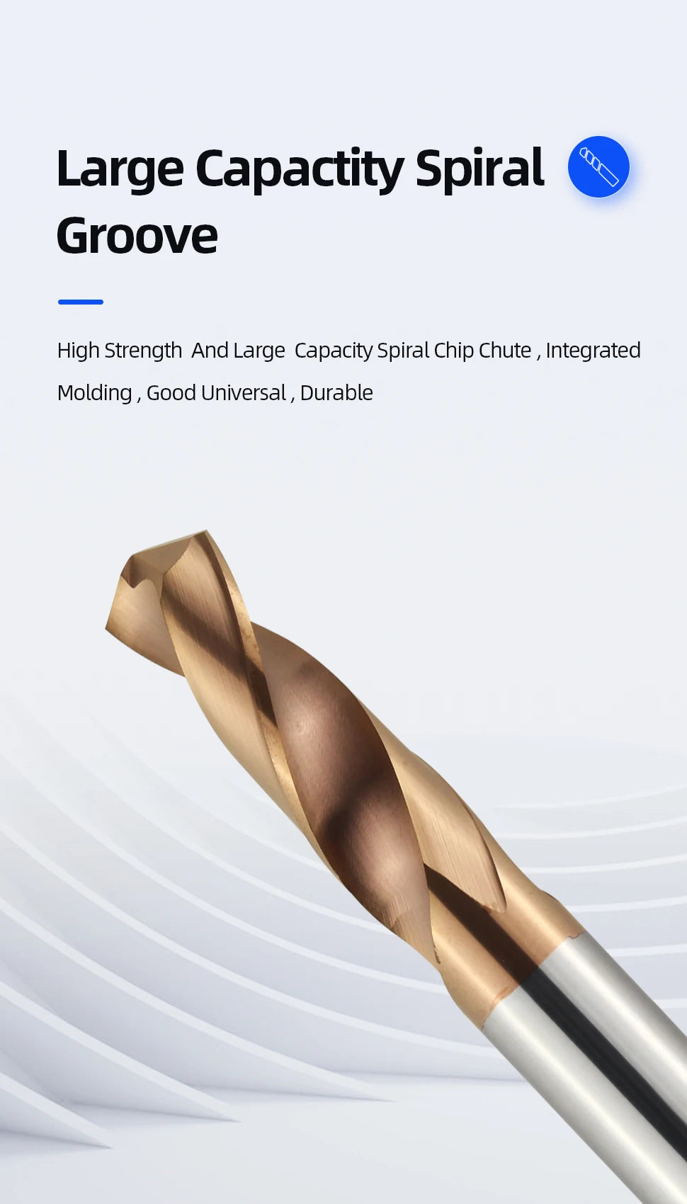 Tungsten Carbide Twist Drill Whole Bit Metal Processing High Hardness