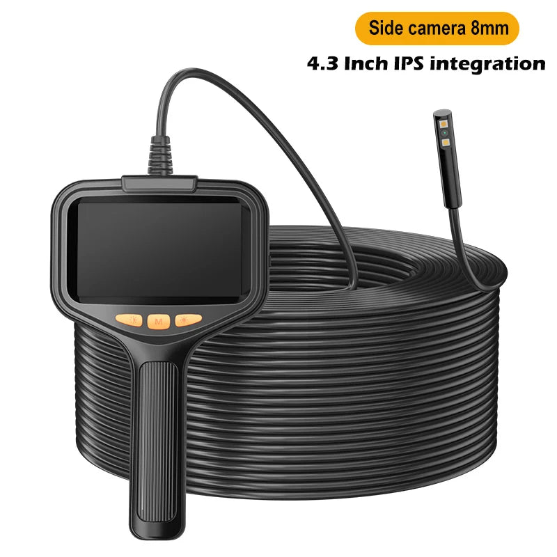 4.3'' Industrial Endoscope Camera 1080P HD 50m Rigid Cable Hand-held