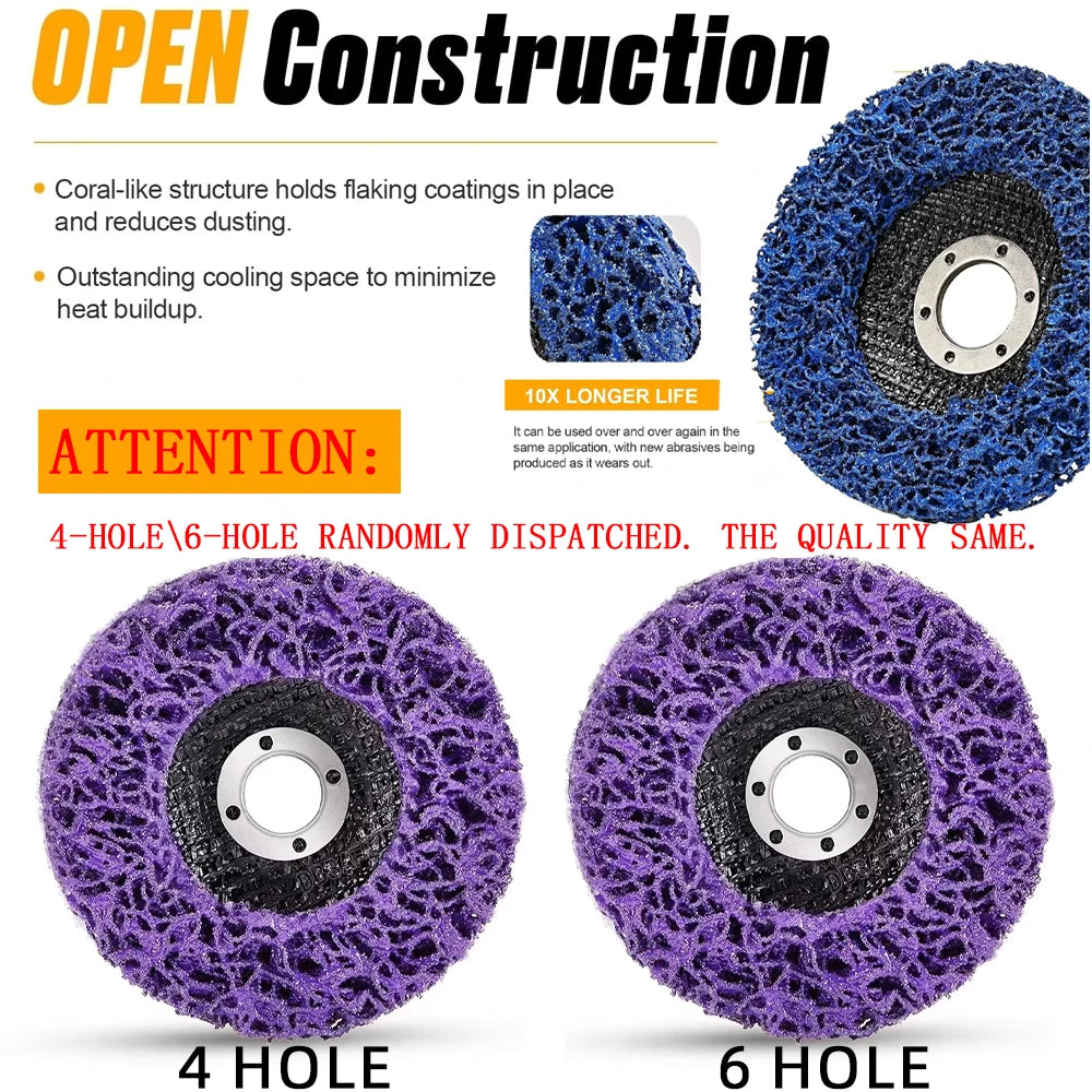 Poly Strip Disc & Grinding Wheel 100/115/125mm – Paint & Rust Removal