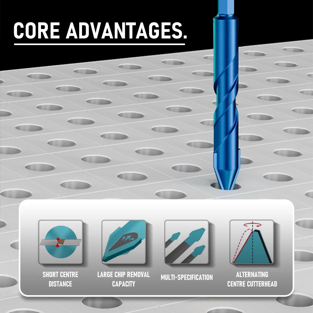 High Hardness Eccentric Drill Precision Drilling 6/8/10/12mm Glass