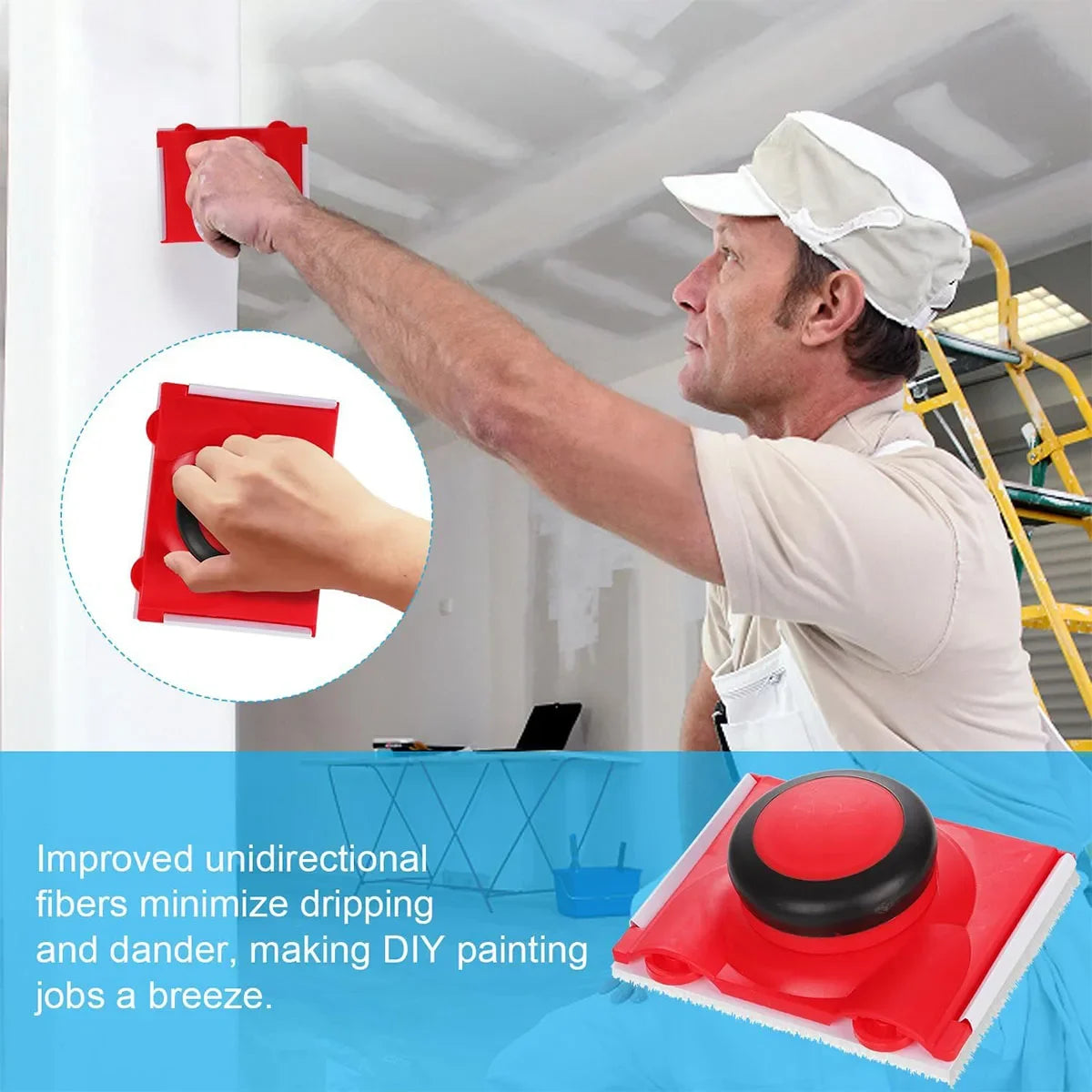 Paint Edge Trimmer Plus Corner Wall Ceilings Pad Painter Applicator
