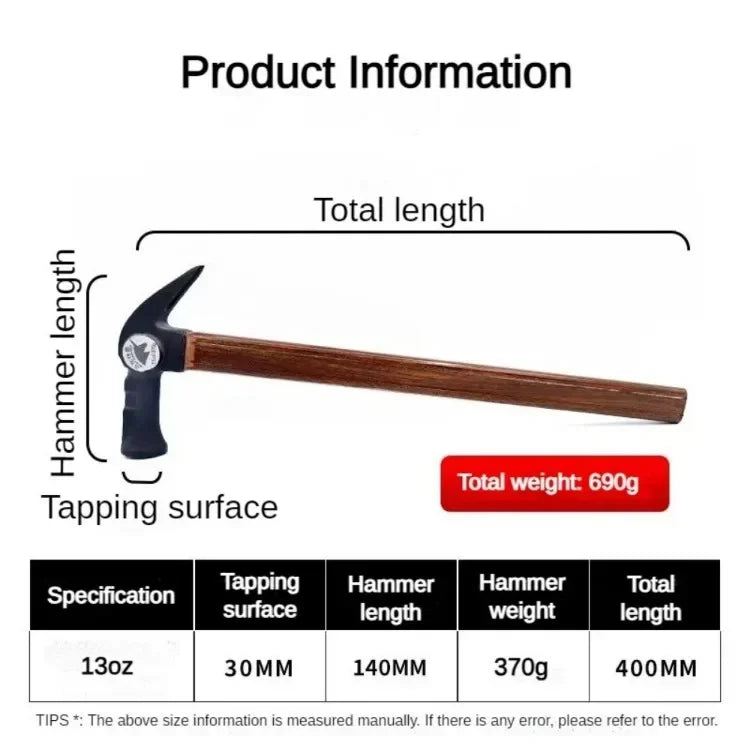 Working Claw Hammer Carpentry Tools Nail Hammers Professional