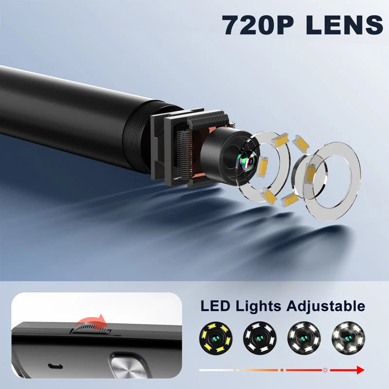 Industrial Endoscope Camera for Android 720P 3.9mm 8mm IP67