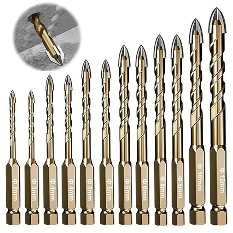 4/7PCS Industrial Grade EU Standard Four Flute Sawtooth Eccentric