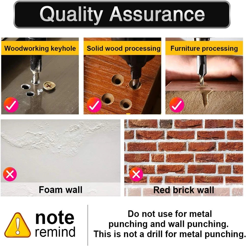 5pcs Countersink Drill Bit Set Woodworking Countersink Bit with