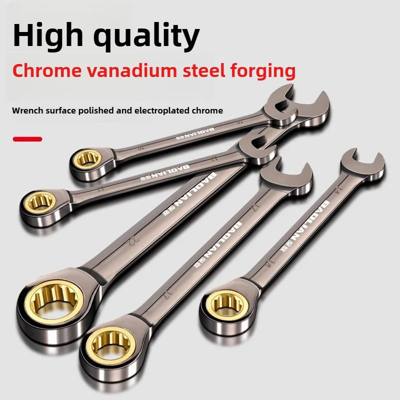 Universal Torx Wrench Adjustable Torque 8-22mm Ratchet Spanner for