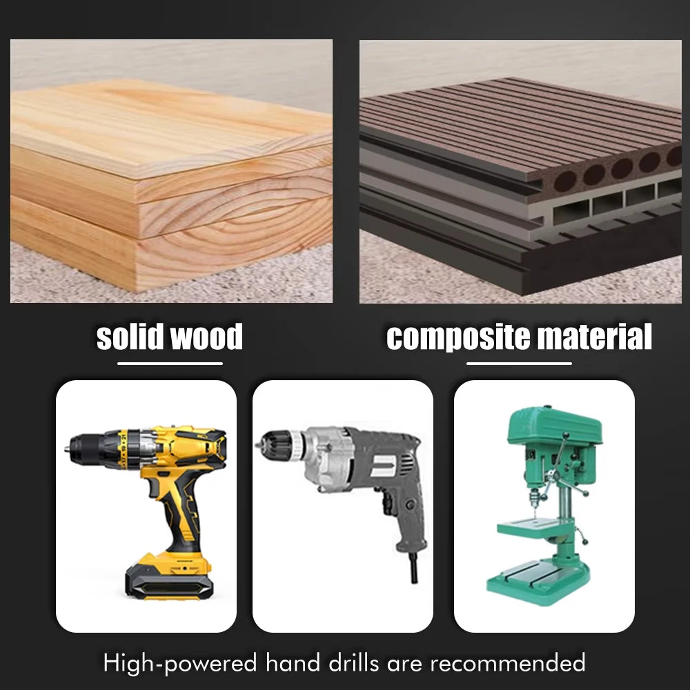 Woodworking Roller Drill 230mm 350mm Long Hexagonal Handle Fried