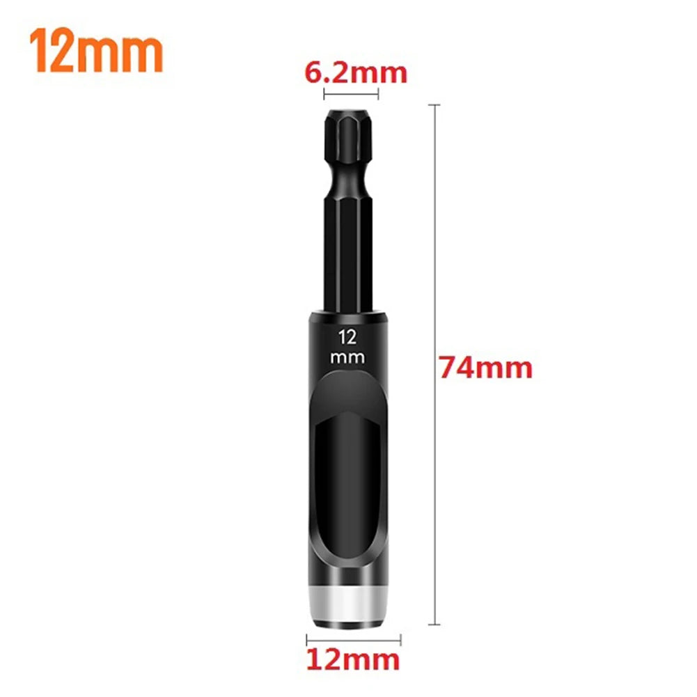 1/5pcs Leather Craft Hollow Hole Punches Hex Shank Adapter Hollow