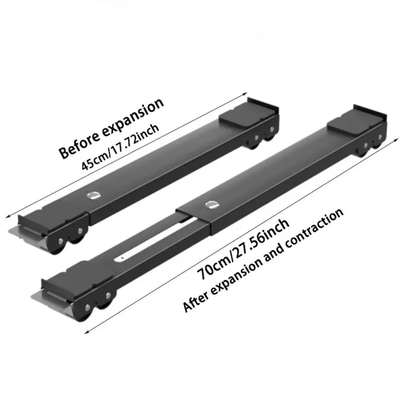 Retractable Refrigerator Base With Wheels Adjustable Stand