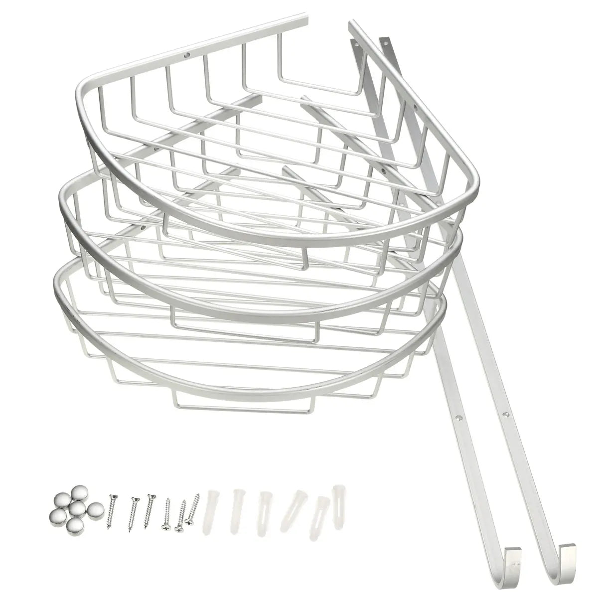 Bathroom Shelves Aluminum Shower Triangular Rack Storage Corner Shelf