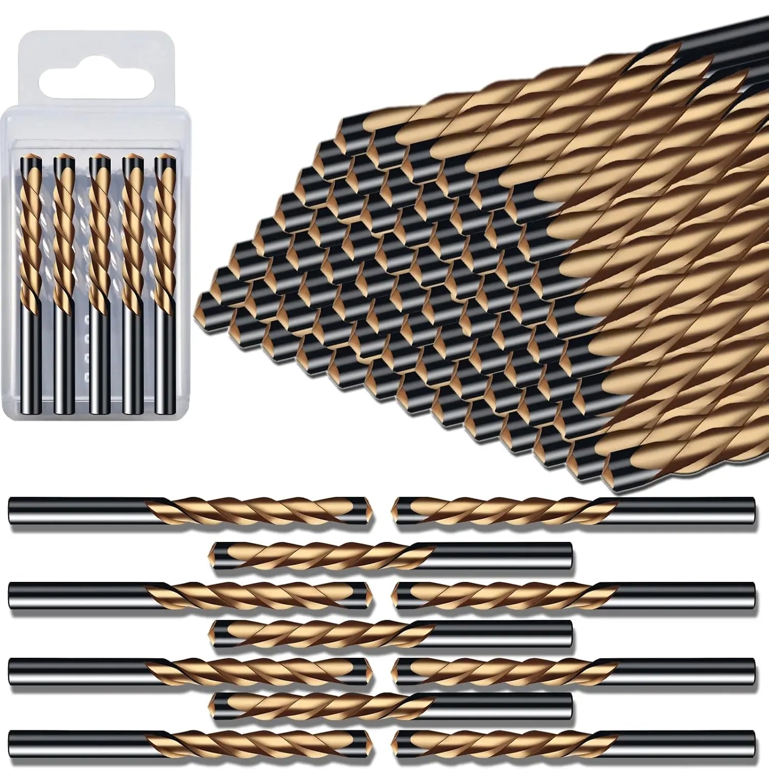 1/8” 50pcs Drywall Router Bits HSS Guide Point Drywall Cutting Drill