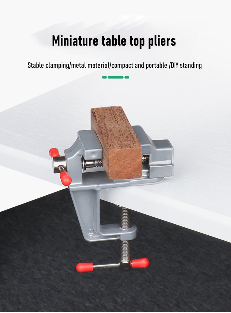 Mini Bench Vise Muliti-Funcational 3.5&quot Aluminum Miniature Small