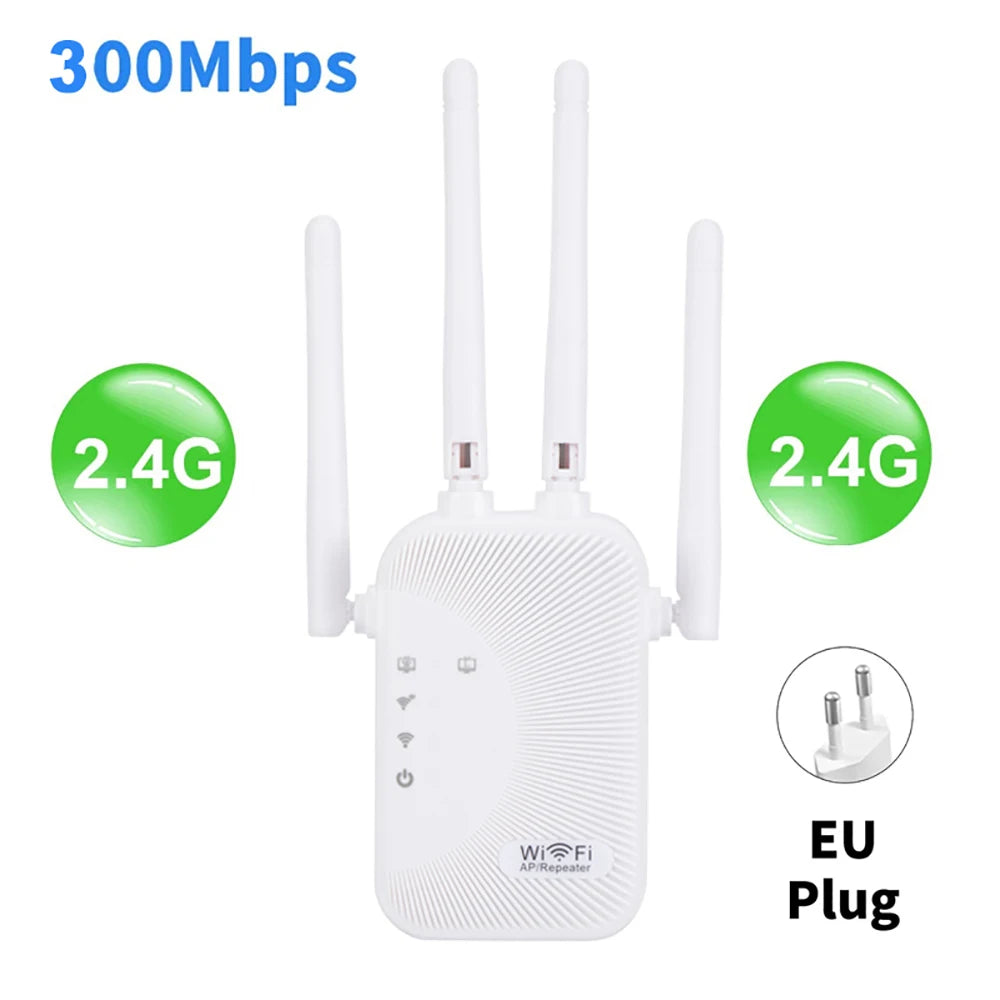 Kebidumei 1200/300Mbps WiFi Repeater Amplifier – 2.4G/5G Range