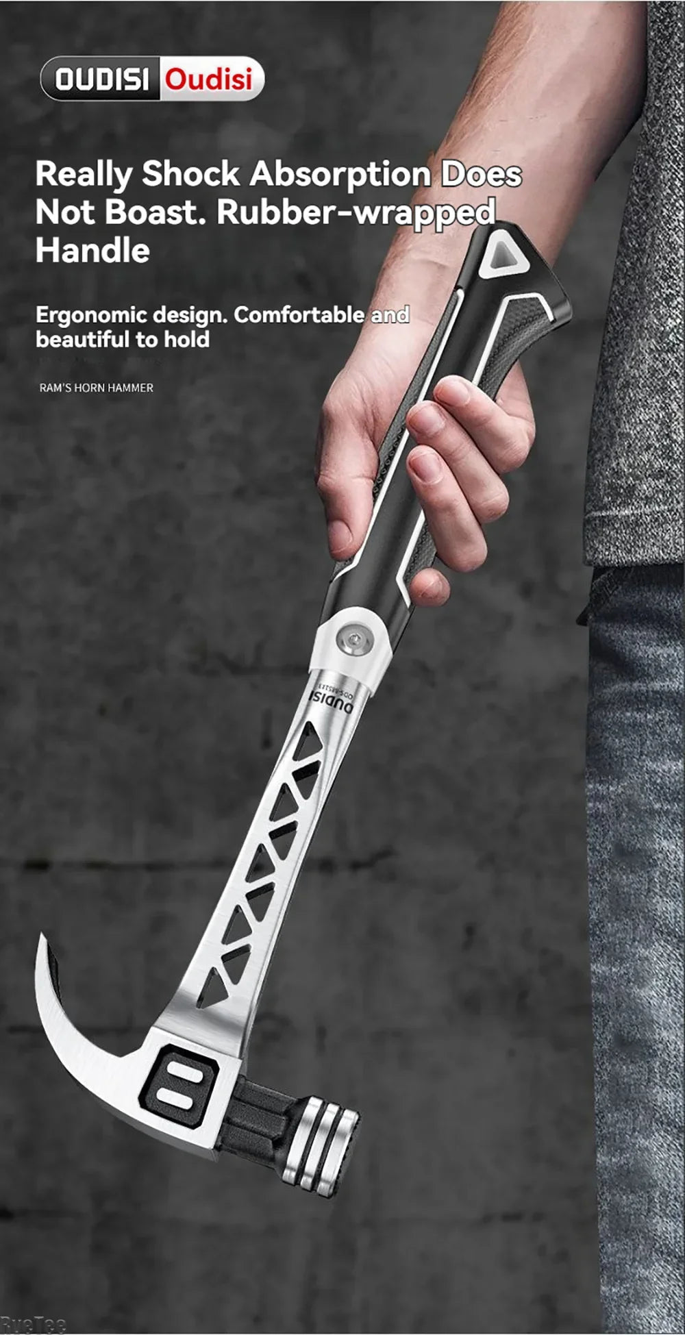 One-Piece Claw Hammer with Shock-Absorbing Handle – BuildKit AU