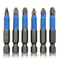 6-Piece Anti-Skid Hex Screwdriver Bit Set — PH1 PH - View 1