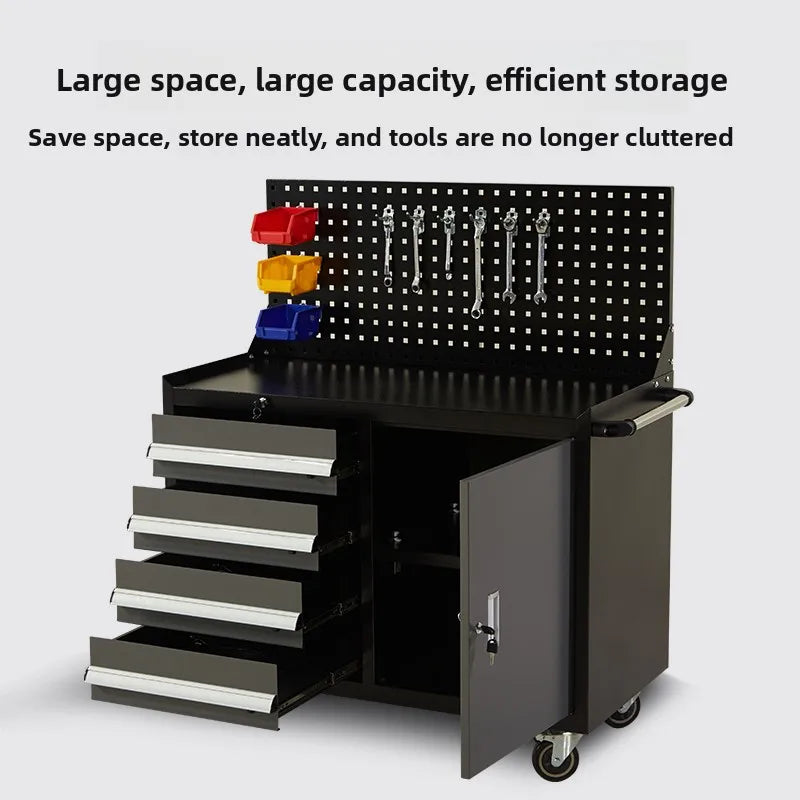 YFY Heavy-Duty Tool Cart – Thickened Steel Auto Repair & CNC Workshop