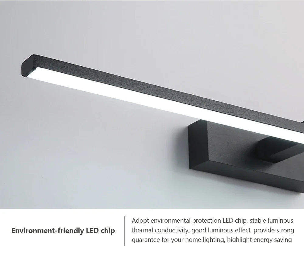 Modern LED Wall Light Bathroom Hardwares Wall Lamp Three Colors