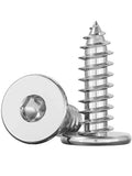 CA 304 Stainless Steel Large Flat Head Hex Hexagon Socket Tapping S...