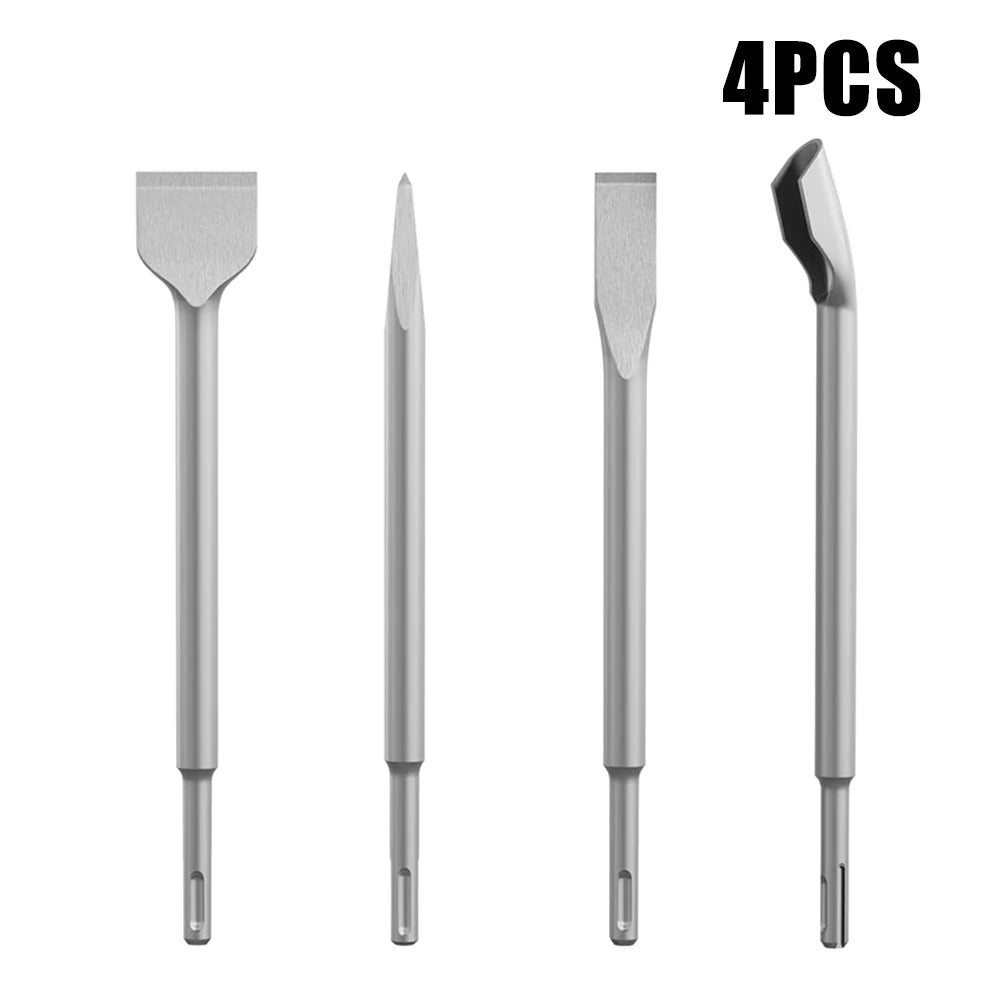 7Pcs Chisel Set SDS Plus Rotary Hammer Drill Bit Point Flat Scaling