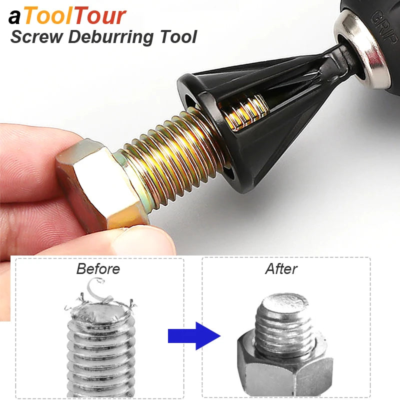 Metal Deburring External Chamfer Tool — Hex & Tria - View 1