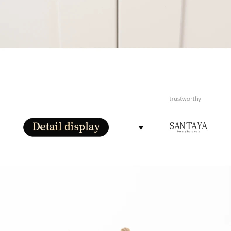 Santaya Antique Brass Handle Luxury Bronze Pull Kitchen Cabinet