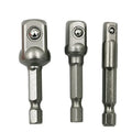 3-Piece Drill Socket Adapter Set — Impact Driver Extens - View 1