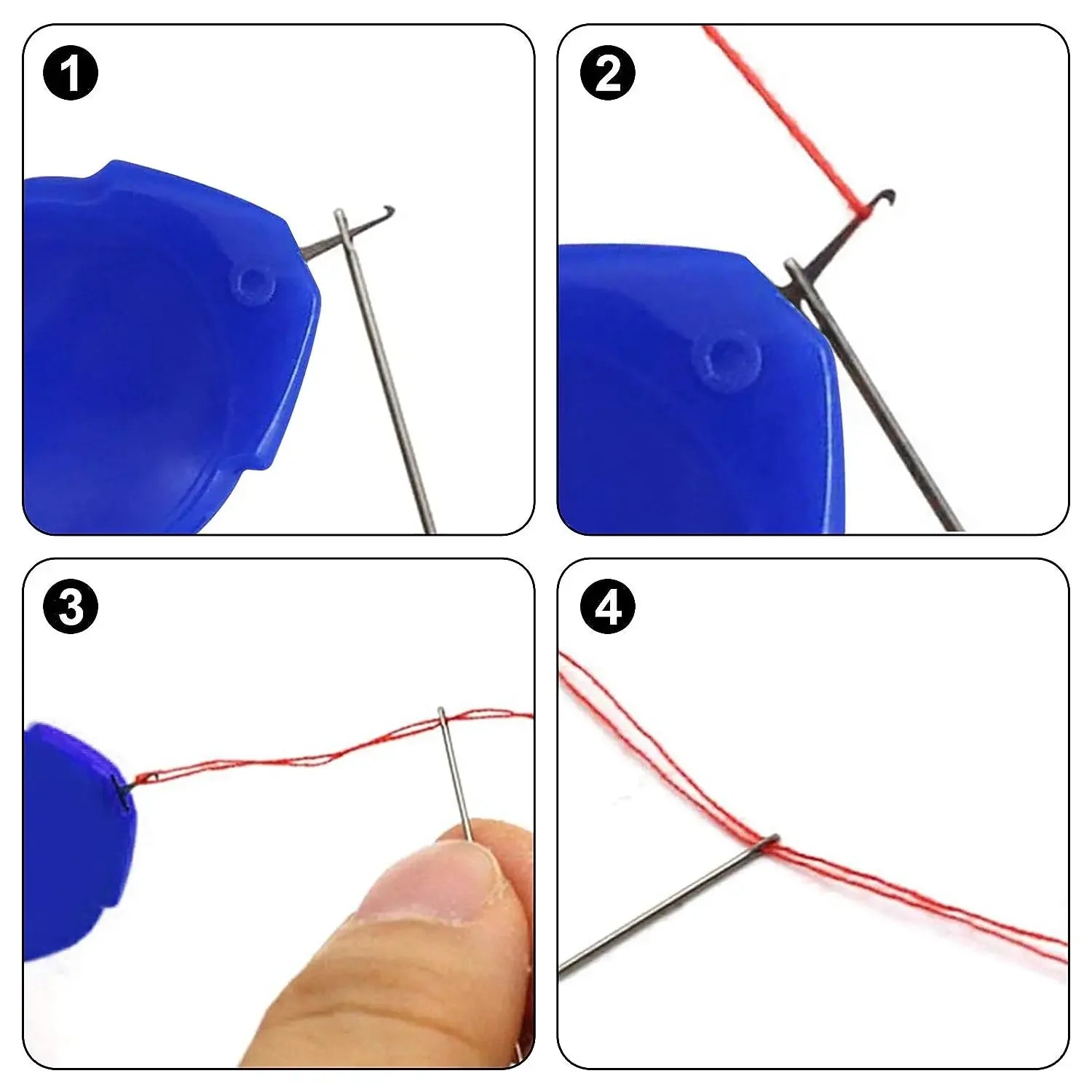 6Pcs Needle Threader Stitch Insertion Tool for Sewing Machine Plastic