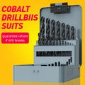 Cobalt Drill Bit Set M35 — Stainless Steel, Metal & Woo - View 1