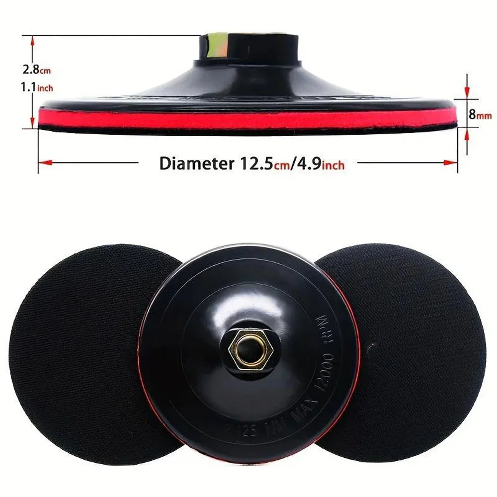 5 Inch Foam Backing Pad – M14/5/8-11 Thread for Angle Grinder