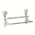 Double Layer 56-94cm Suction cup wall mounted towel rack